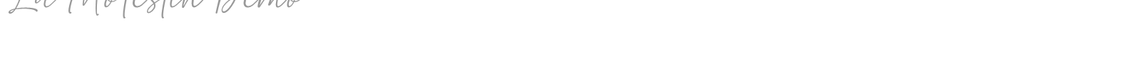 La Molestin font preview